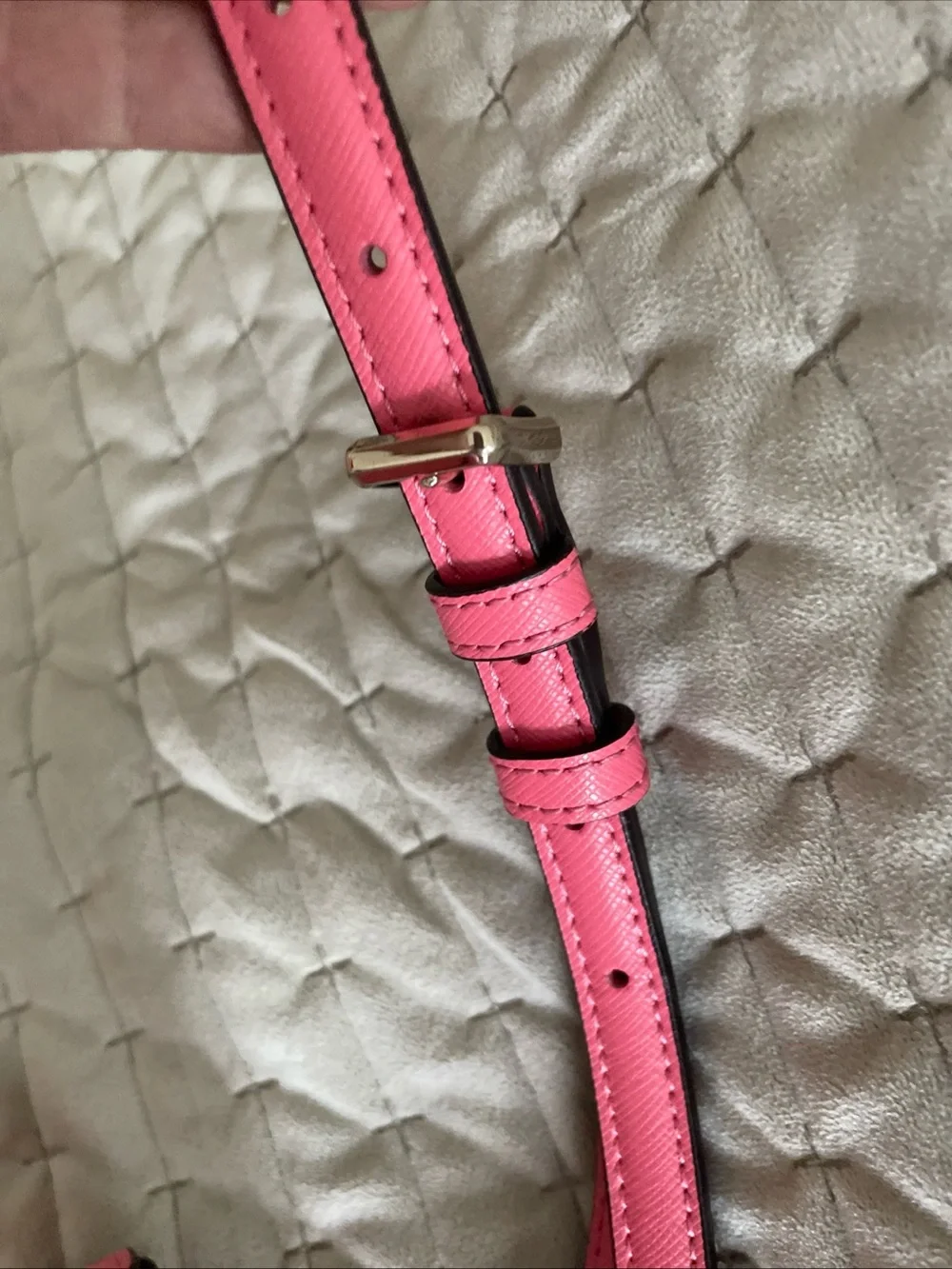 kate spade Pink Saffiano Scallop Crossbody Bag